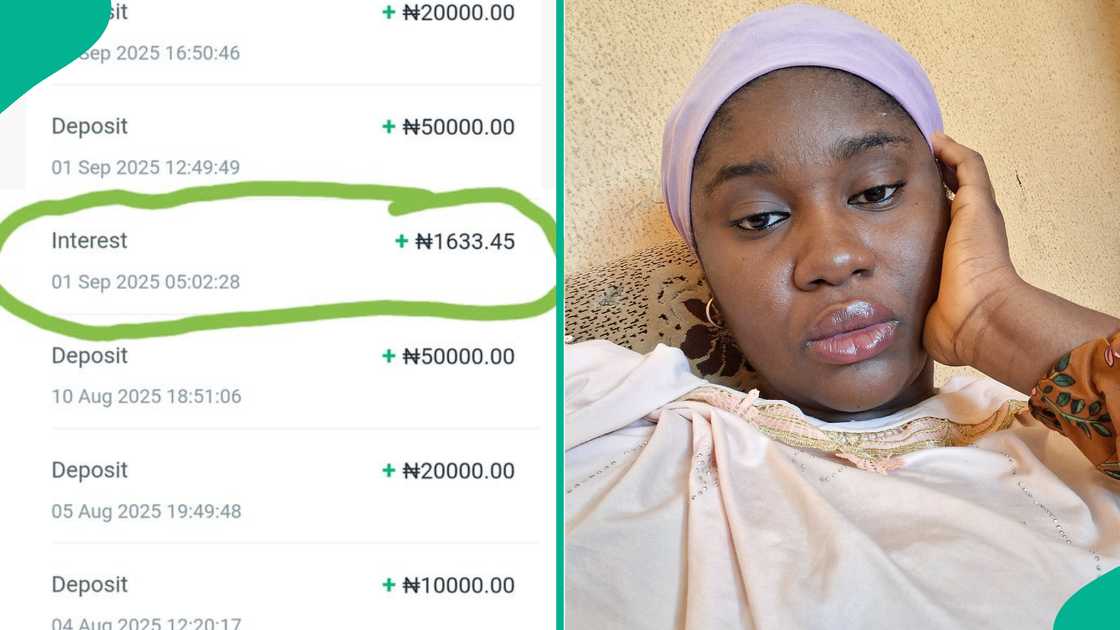 A lady, Na’ima Hudu, showcases how much OPay gave her as interest for saving over N150,000 in a month. A lady, Na’ima Hudu, showcases how much OPay gave her as interest for saving over N150,000 in a month.