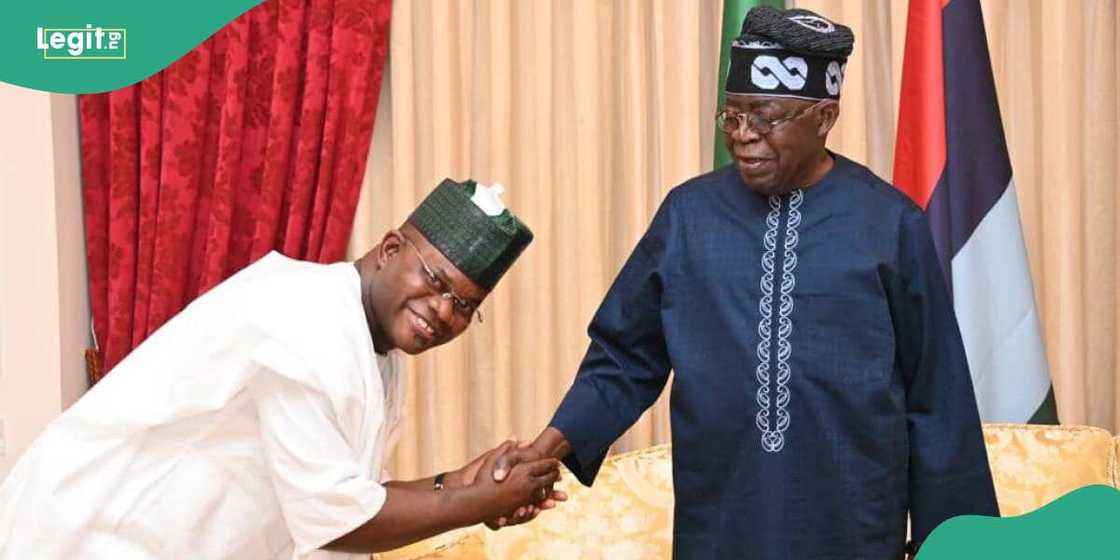 Tinubu and Yahaya Bello Tinubu and Yahaya Bello