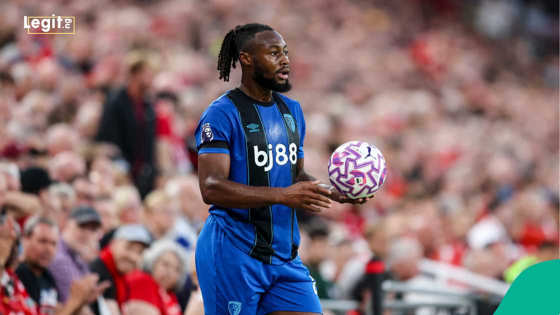 Liverpool, Antoine Semenyo, Anfield, Bournemouth, English Premier League Liverpool, Antoine Semenyo, Anfield, Bournemouth, English Premier League