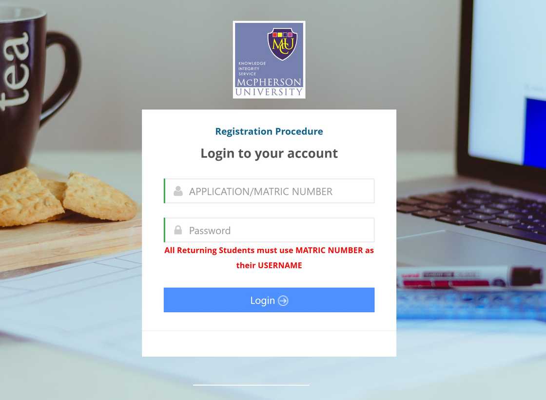 McPherson University admission portal login McPherson University admission portal login