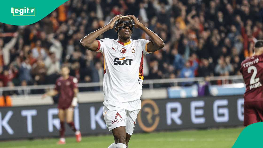 Victor Osimhen, Galatasaray, Hatayspor, Mersin Stadium, Mersin, Turkiye, Super Lig. Victor Osimhen, Galatasaray, Hatayspor, Mersin Stadium, Mersin, Turkiye, Super Lig.