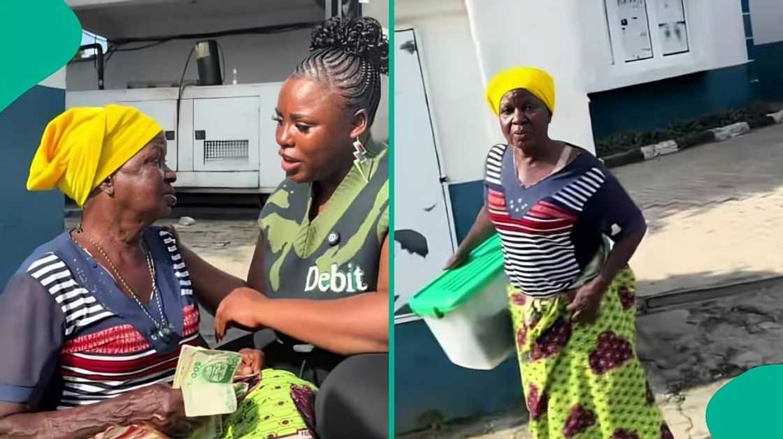 Elderly woman who lost 4 children breaks down as she speaks about rent and snack business Elderly woman who lost 4 children breaks down as she speaks about rent and snack business