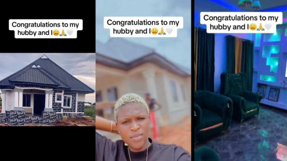 Lady gives birth and completes house on the same day Lady gives birth and completes house on the same day