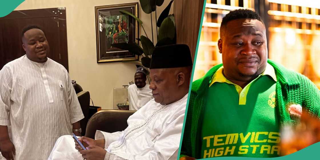 Cubana Cheifpriest shares video after visit to Kashim Shettima. Cubana Cheifpriest shares video after visit to Kashim Shettima.
