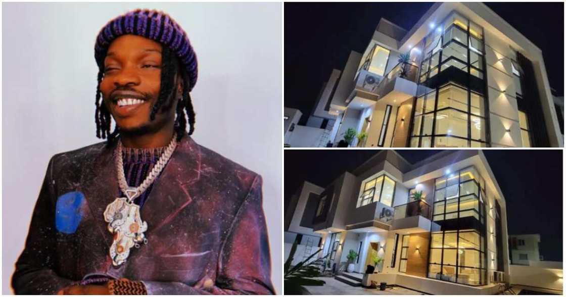Singer Naira Marley and his mansion Singer Naira Marley and his mansion