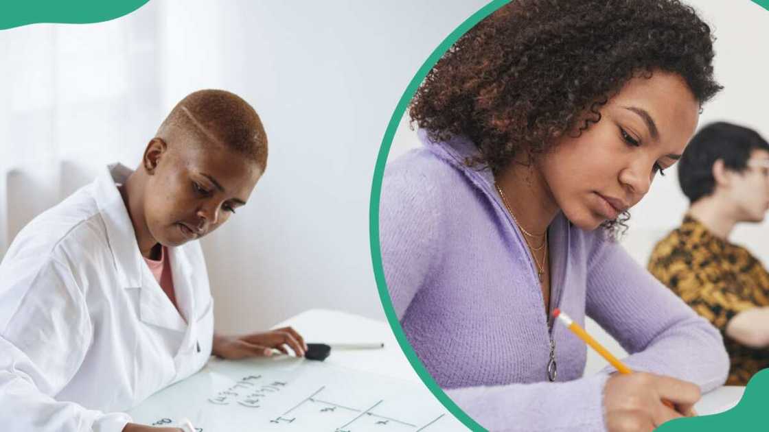 A student in classroon