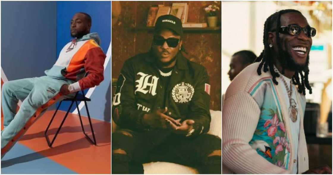 Davido, Peruzzi and Burna Boy Davido, Peruzzi and Burna Boy