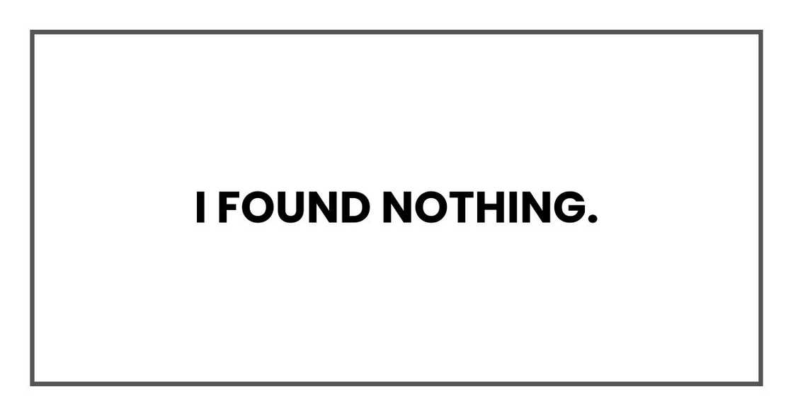 I found nothing.