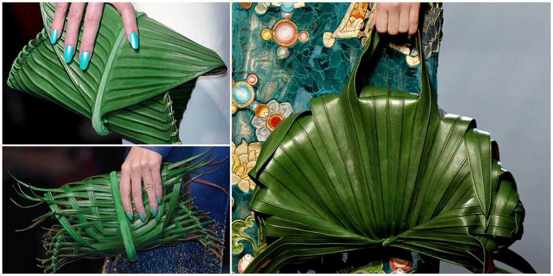 Massive Reactions as Photos of Banana Leaf Clutch Bag Reportedly Running into Millions Emerge on Social Media Massive Reactions as Photos of Banana Leaf Clutch Bag Reportedly Running into Millions Emerge on Social Media