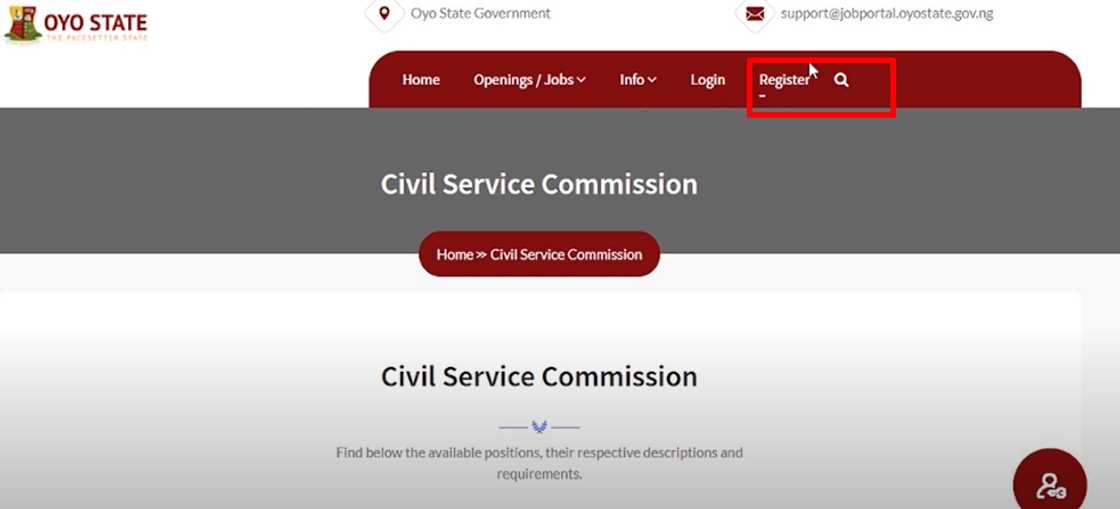 Oyo State Job portal Oyo State Job portal