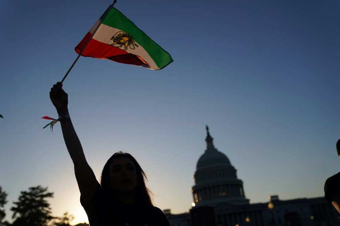 The fire, whose origin remains unclear, came as Iran marked one month of protests over the death of Amimi The fire, whose origin remains unclear, came as Iran marked one month of protests over the death of Amimi