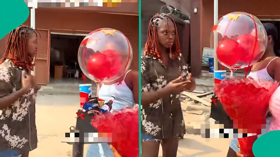 POS attendant rolls on floor after valentine surprise