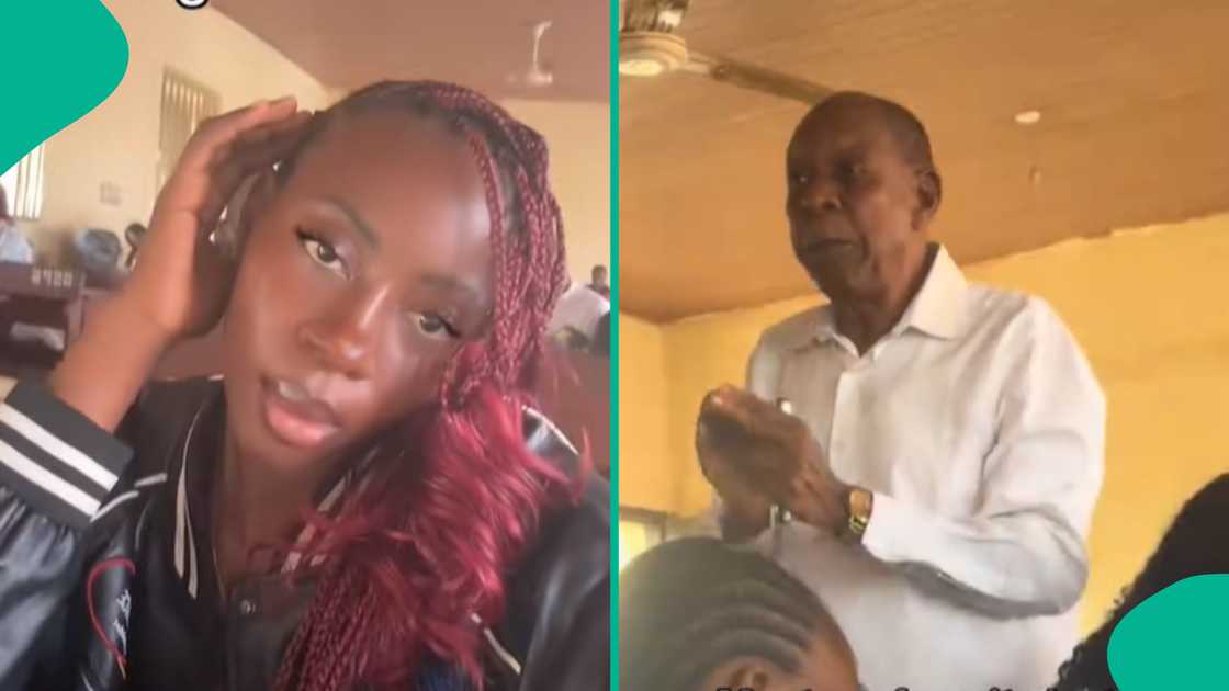 Lady shows her dedicated lecturer teaching students. Lady shows her dedicated lecturer teaching students.