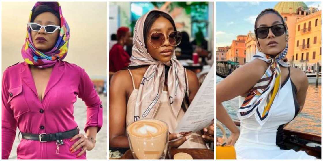 Nigerians celebs/print scarves Nigerians celebs/print scarves