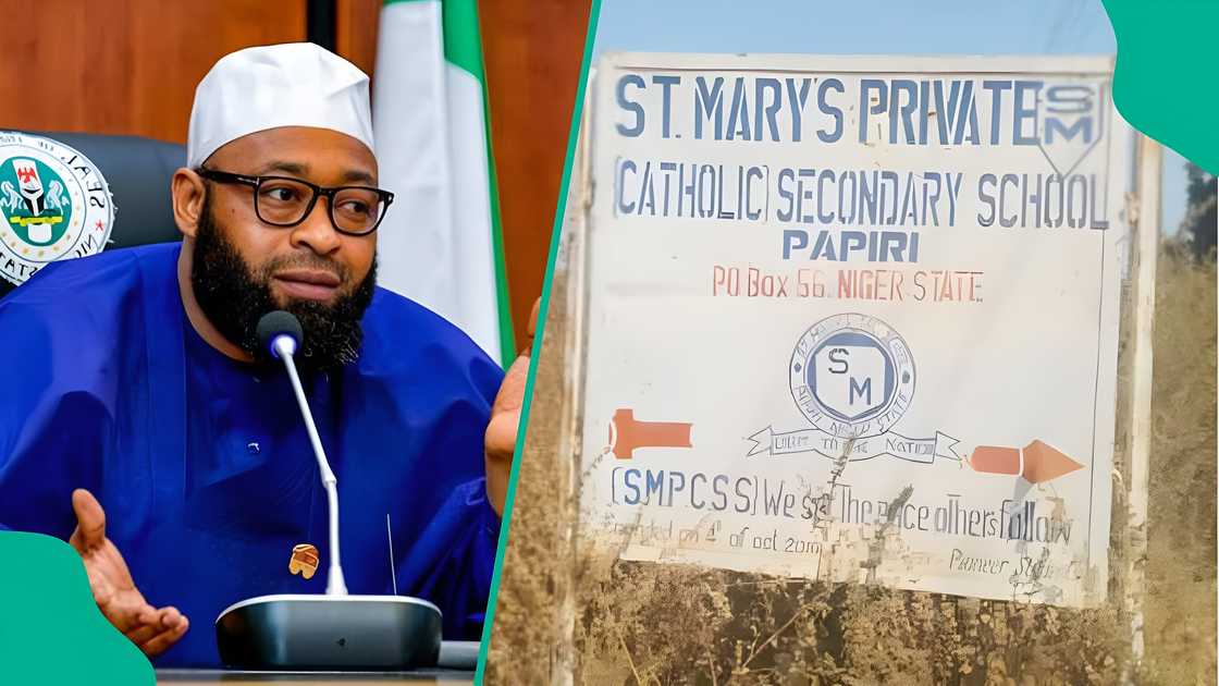 Niger state governor updating on missing students from St Mary Catholic School Niger state governor updating on missing students from St Mary Catholic School