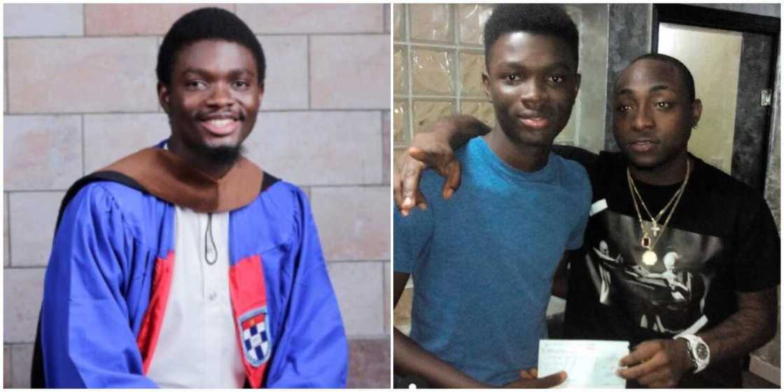 Davido reacts as young man singer helped raise funds for school graduates with First Class Davido reacts as young man singer helped raise funds for school graduates with First Class