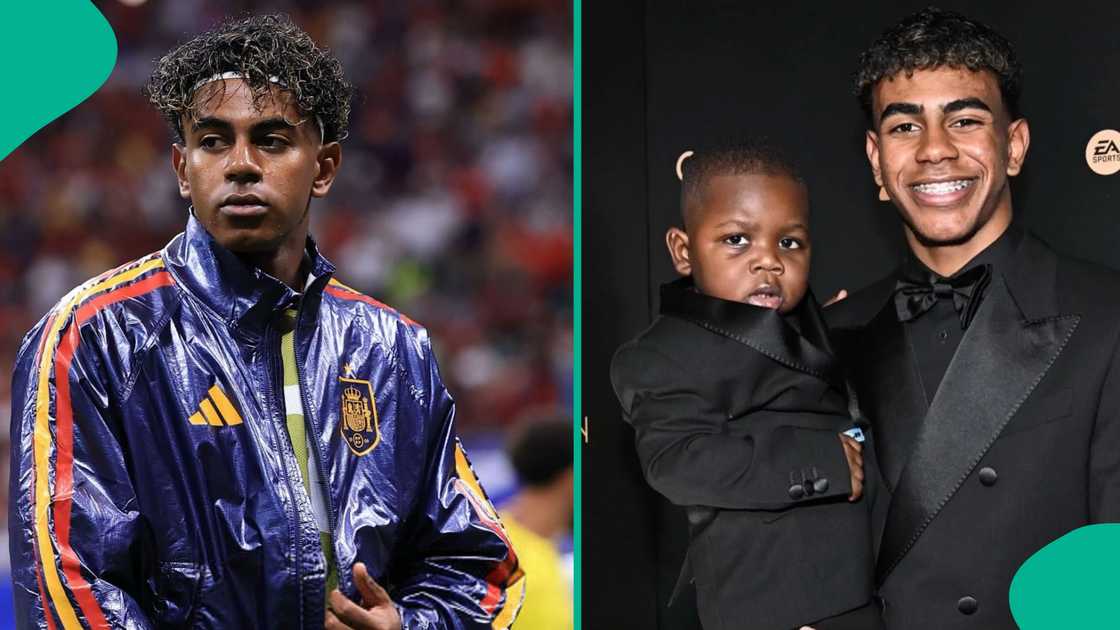 Lamine Yamal's little brother Keyne, 4, stole the show at the Ballon d'Or ceremony Lamine Yamal's little brother Keyne, 4, stole the show at the Ballon d'Or ceremony