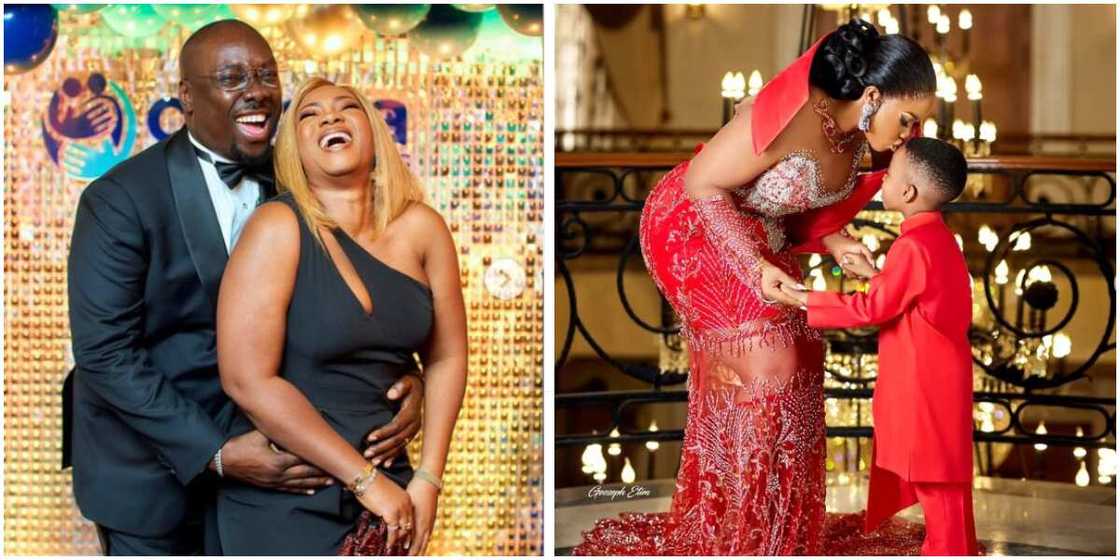 Obi Cubana and wife Lush Eby, Lush Eby and son Obi Cubana and wife Lush Eby, Lush Eby and son