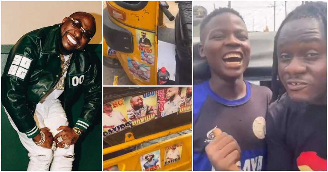 Keke driver and Davido fan speaks after singer gifted him N1million.