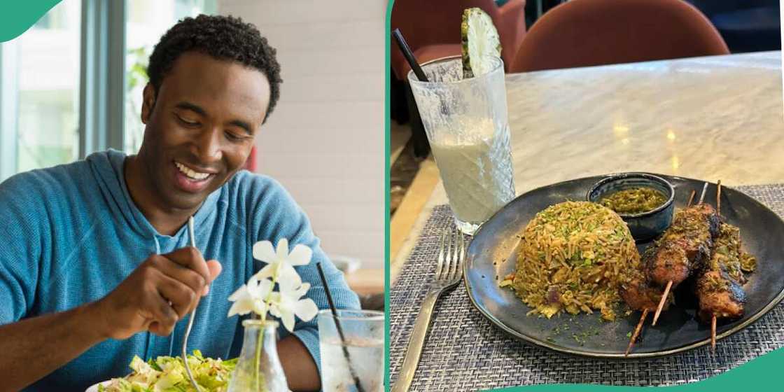 Man pays N98k at Lagos restaurant. Man pays N98k at Lagos restaurant.