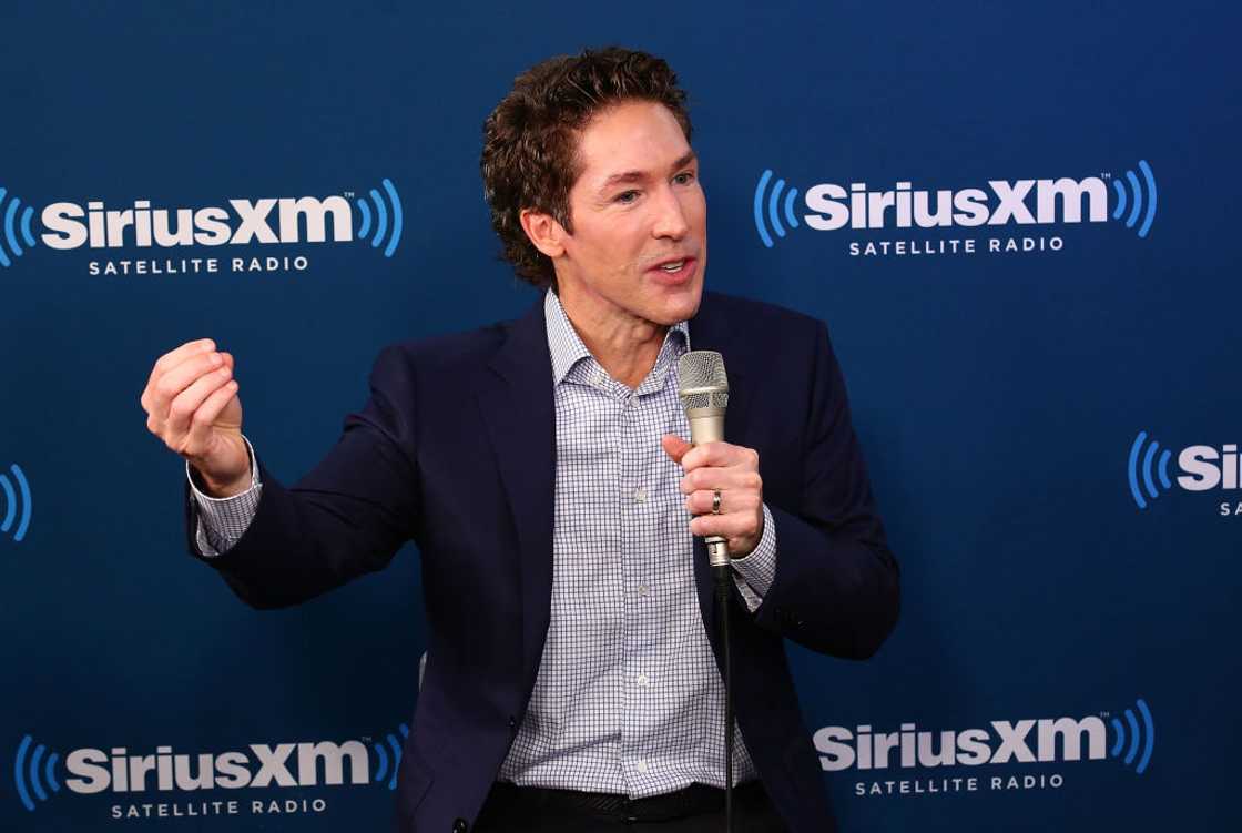 Joel Osteen speaks during the SiriusXM Studios