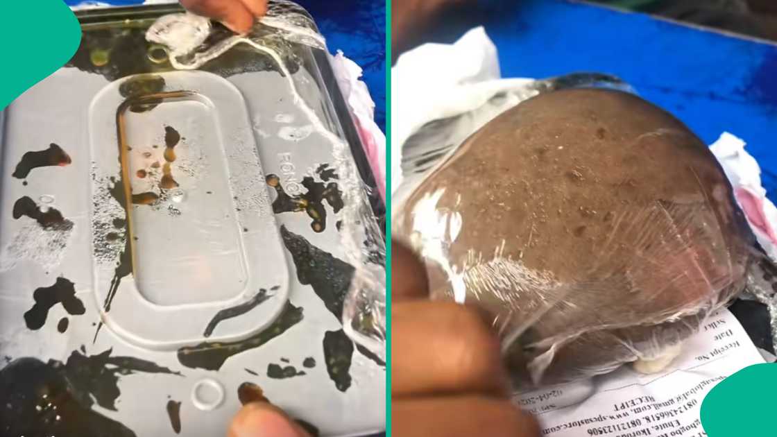 Lady in pain after purchasing amala from online vendor. Lady in pain after purchasing amala from online vendor.