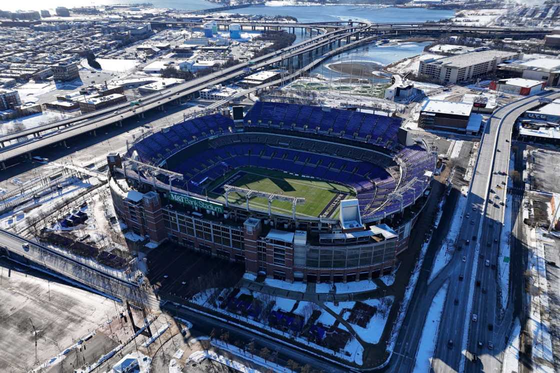Aerial view of M&T Bank Stadium Aerial view of M&T Bank Stadium