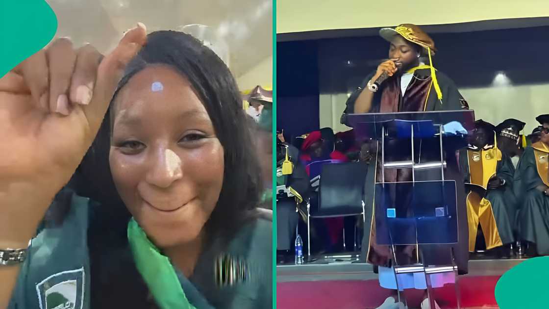 Lady’s reaction to Davido's speech wins hearts online Lady’s reaction to Davido's speech wins hearts online