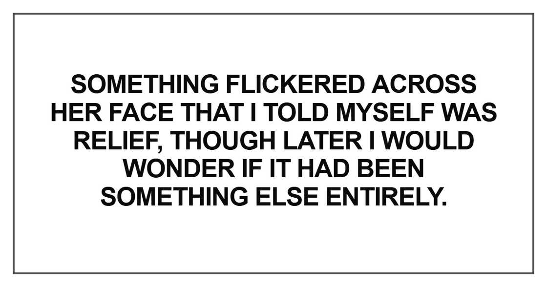 Something flickered across her face