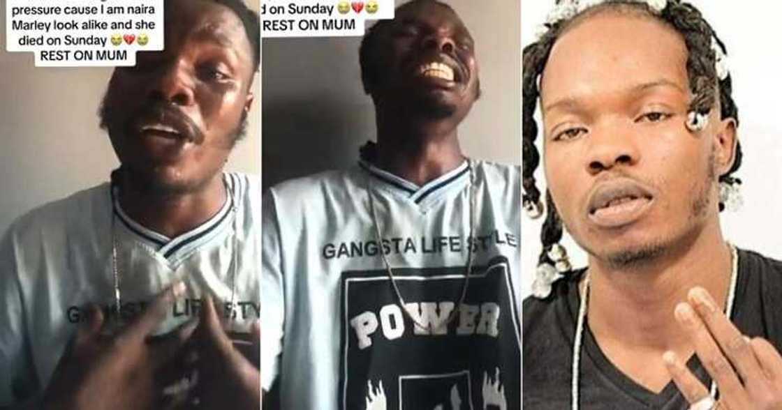Naira Marley's look-alike loses mum to high blood pressure Naira Marley's look-alike loses mum to high blood pressure