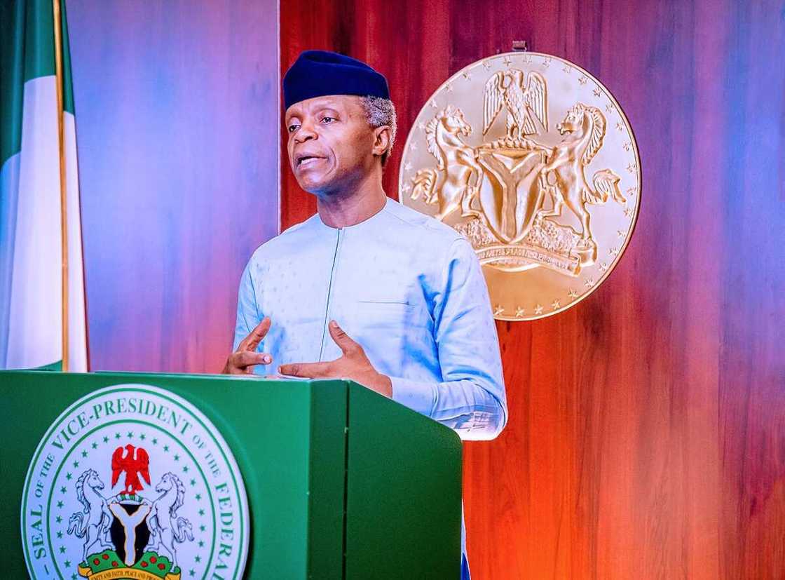 Gazawar shugaban kasa wurin bada tsaro abu ne da zai sa tsigesa, Osinbajo a 2015