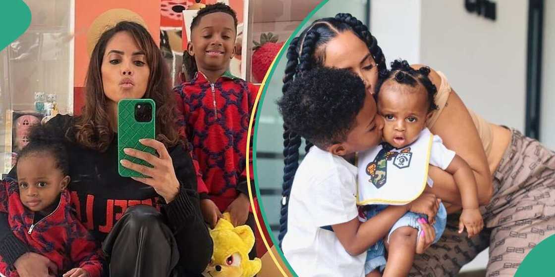 Jada P shares lovely picture of herself and kids. Jada P shares lovely picture of herself and kids.