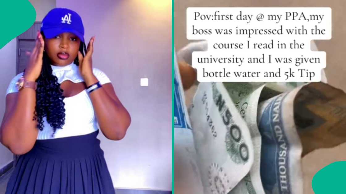 Corps member gifted N5k on first day at PPA after boss heard course she studied in school Corps member gifted N5k on first day at PPA after boss heard course she studied in school