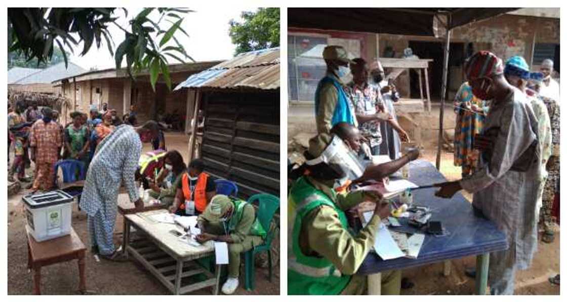 Breaking: INEC Indefinitely Suspends Ekiti East Bye-Election, Shares Photos, Video of Poll