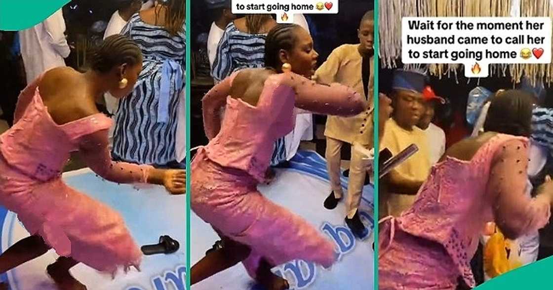 Man sends wife home after watching her dance 'crazily' at event. Man sends wife home after watching her dance 'crazily' at event.