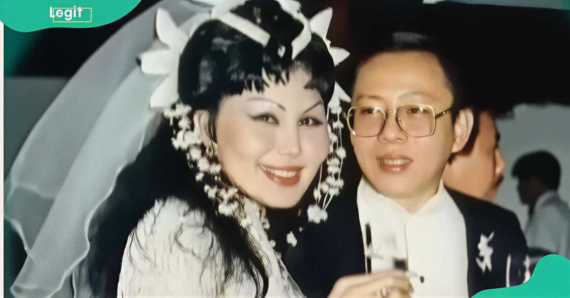 Lyn May and Antonio Chi Su in wedding attire Lyn May and Antonio Chi Su in wedding attire