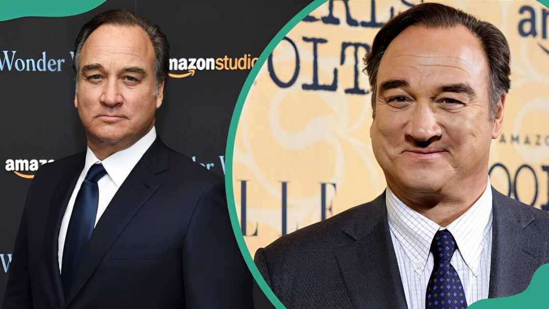 Jim Belushi at the Museum of Modern Art in New York City (L). Jim Belushi at Hearst Tower in New York City (R). Jim Belushi at the Museum of Modern Art in New York City (L). Jim Belushi at Hearst Tower in New York City (R).