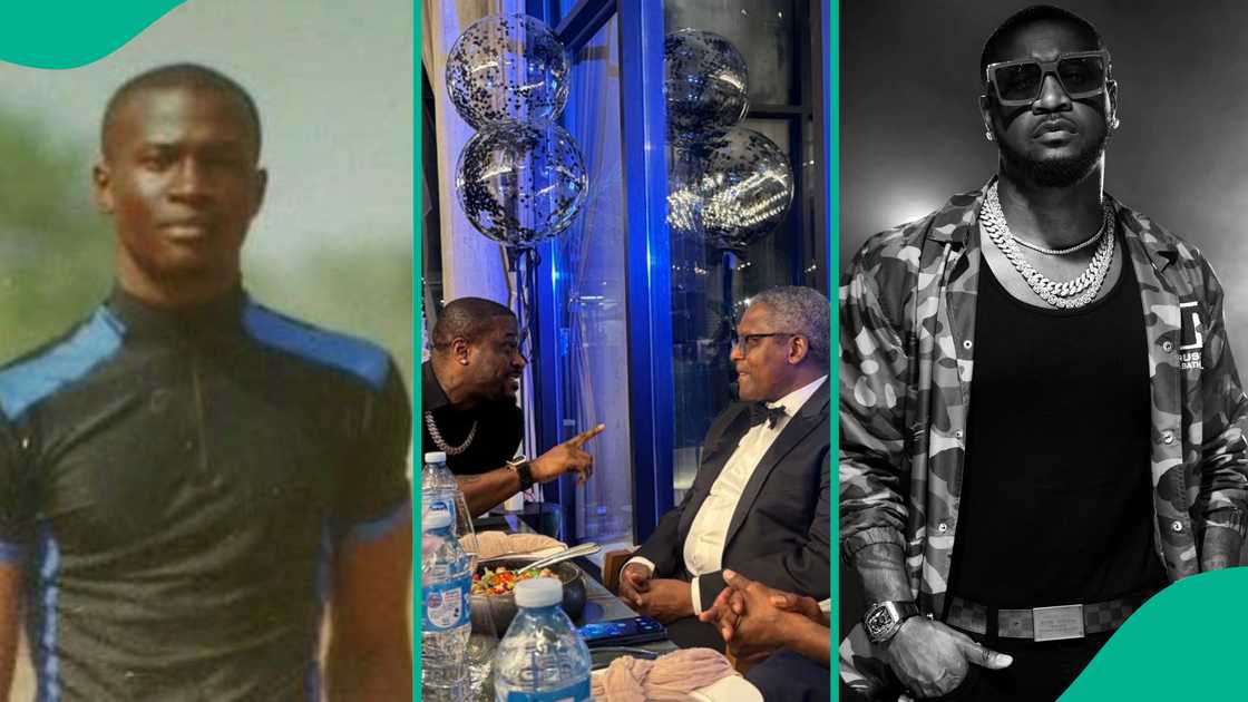 Peter Okoye hangs out with Dangote, draws online reactions.