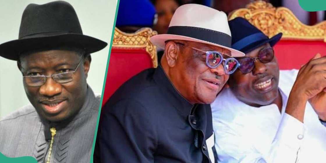 Jonathan ya nemi sasanta Wike da Fubara. Jonathan ya nemi sasanta Wike da Fubara.