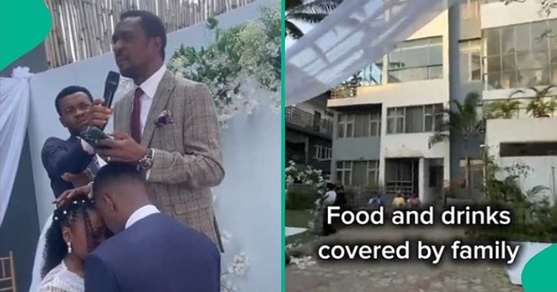 Couple celebrates as their wedding gets sponsored Couple celebrates as their wedding gets sponsored