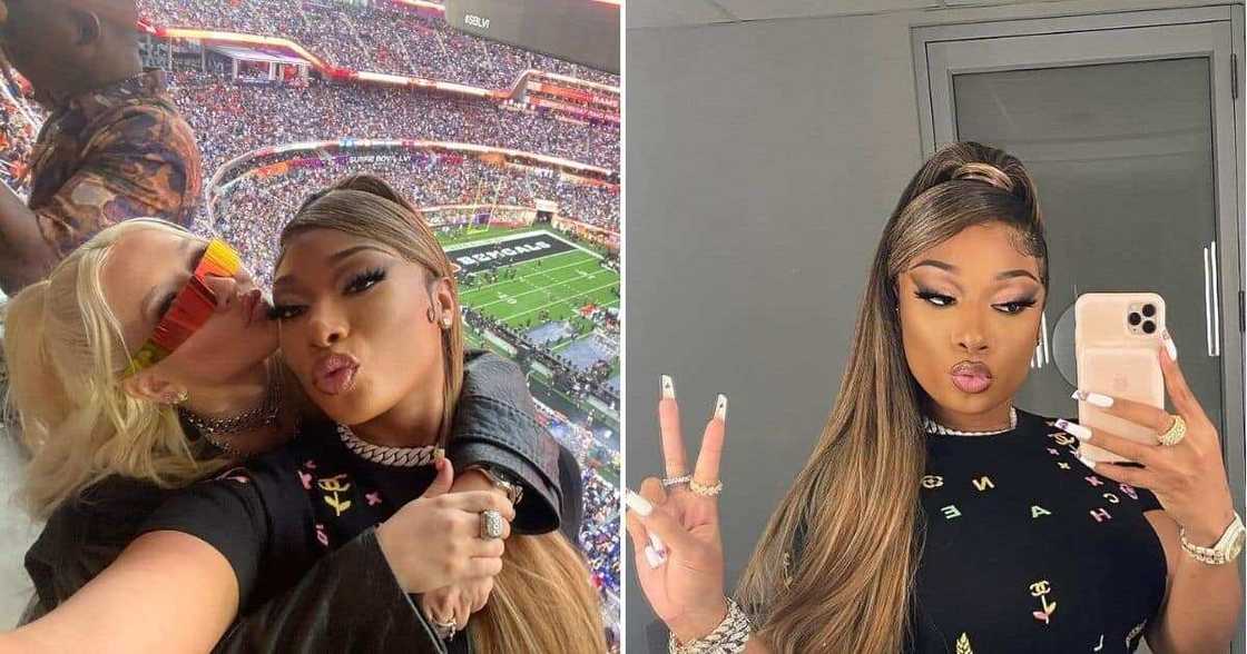 Meg Thee Stallion, Christina Aguilera, Super Bowl, halftime, commercial Meg Thee Stallion, Christina Aguilera, Super Bowl, halftime, commercial