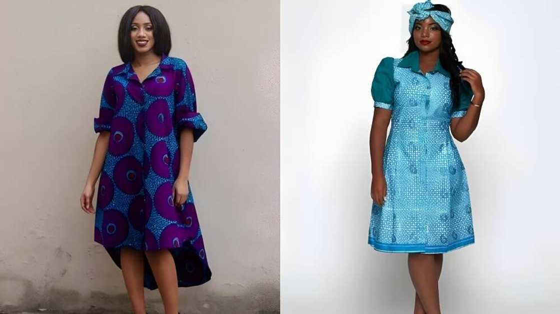 Ankara long shirt dresses Ankara long shirt dresses