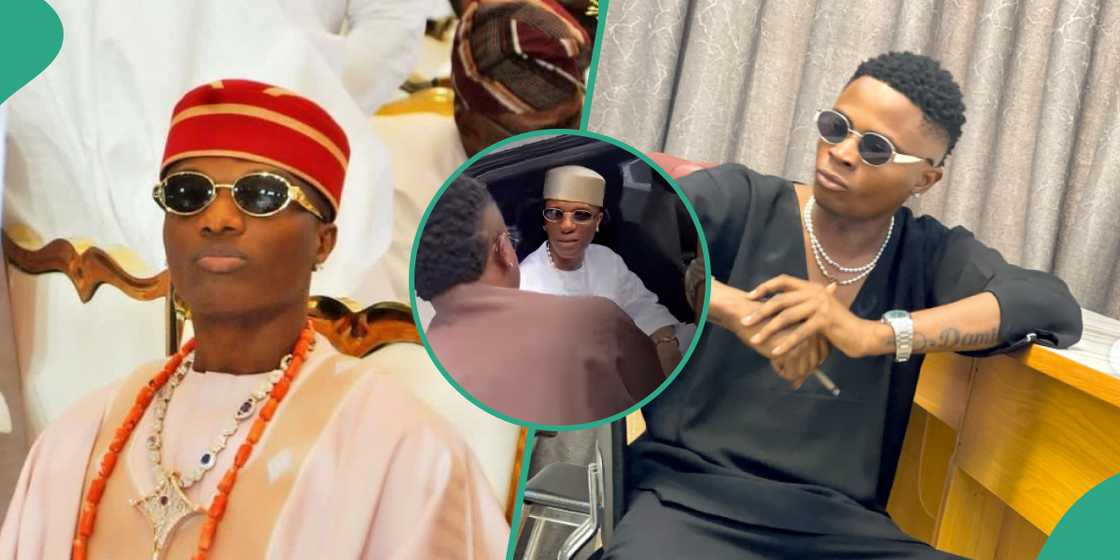 Wizkid meets lookalike at K1's house