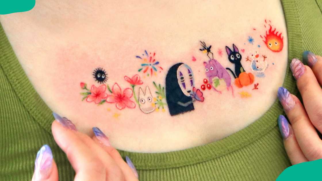 Ghibli Friends cherry blossom design