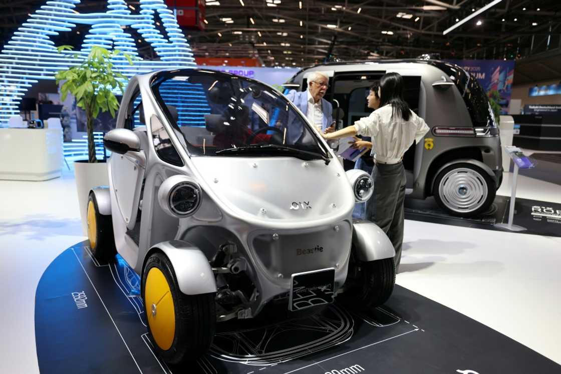 A PIX Beastie mini electric vehicle with a 3D printed unibody chassis is on view at the booth of Chinese smart vehicle tech company PIX Moving during the International Motor Show IAA A PIX Beastie mini electric vehicle with a 3D printed unibody chassis is on view at the booth of Chinese smart vehicle tech company PIX Moving during the International Motor Show IAA