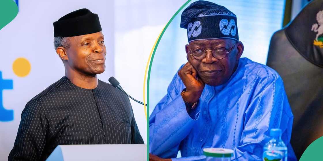 President Tinubu and former VP Osinbajo President Tinubu and former VP Osinbajo