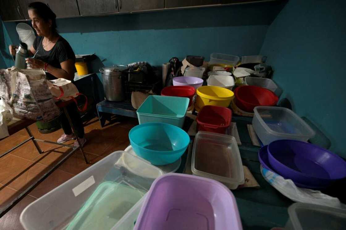 Plastic containers pile up, awaiting a free meal Plastic containers pile up, awaiting a free meal