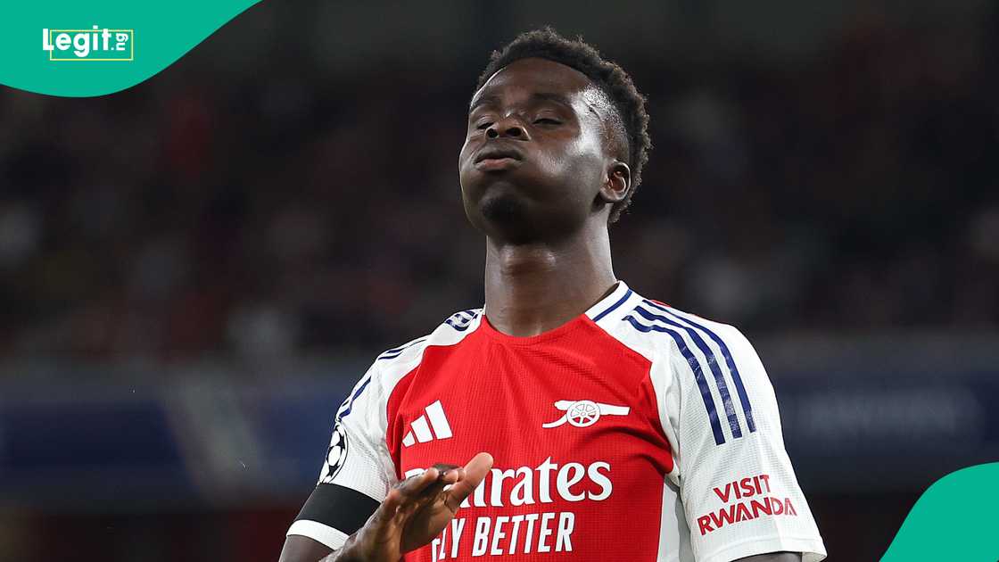 Bukayo Saka, Arsenal, PSG, UEFA Champions League Bukayo Saka, Arsenal, PSG, UEFA Champions League