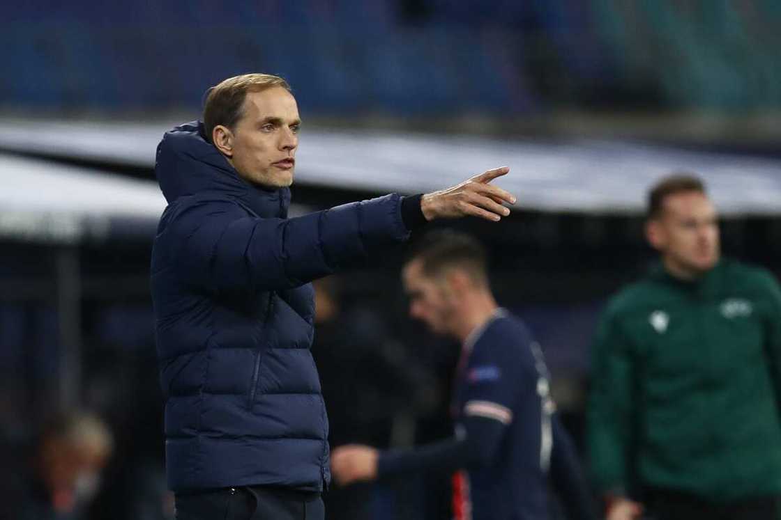 Thomas Tuchel in action for Paris-Saint-Germain