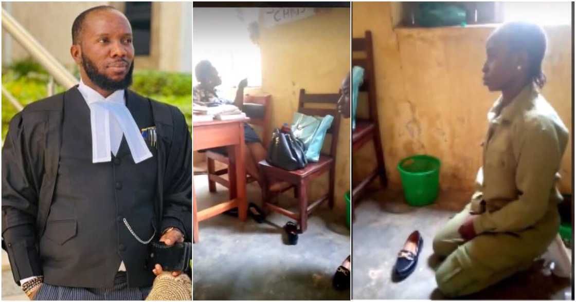 NYSC member serving punishment, Inibehe Effiong NYSC member serving punishment, Inibehe Effiong